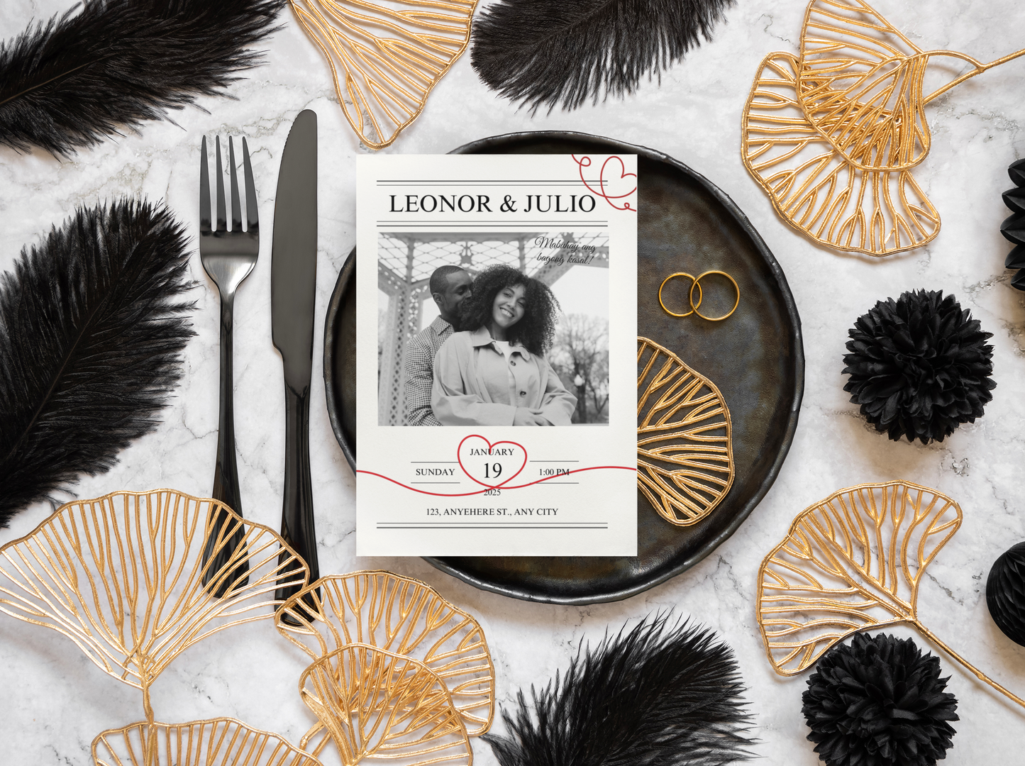 Personalized Photo Wedding Invitation | Fun Engagement Card | DIY Wedding Invite |  Unique Invitation