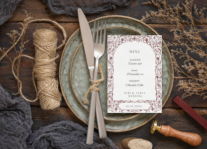 Personalized Rustic Wedding Bundle |  Drink List & Dinner Menu