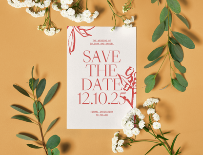 Save The Date  I  Wedding Announcement  I Personalized Wedding Invitation