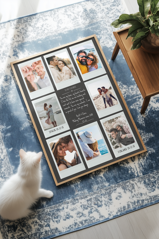 Personalised Couples Collage Photo Print