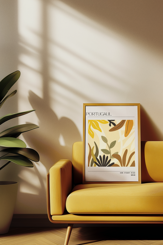 Portugal Serenity - Personalised Botanical Art Print