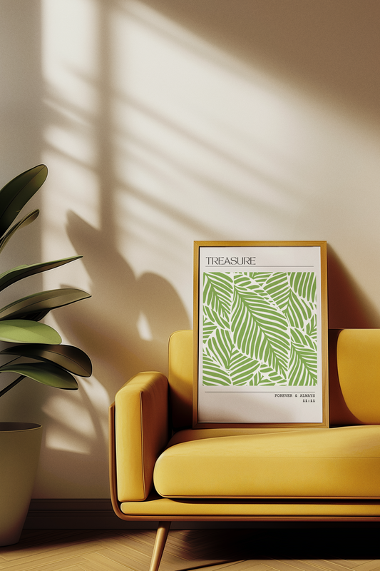 Evergreen Treasure - Personalised Botanical Art Print