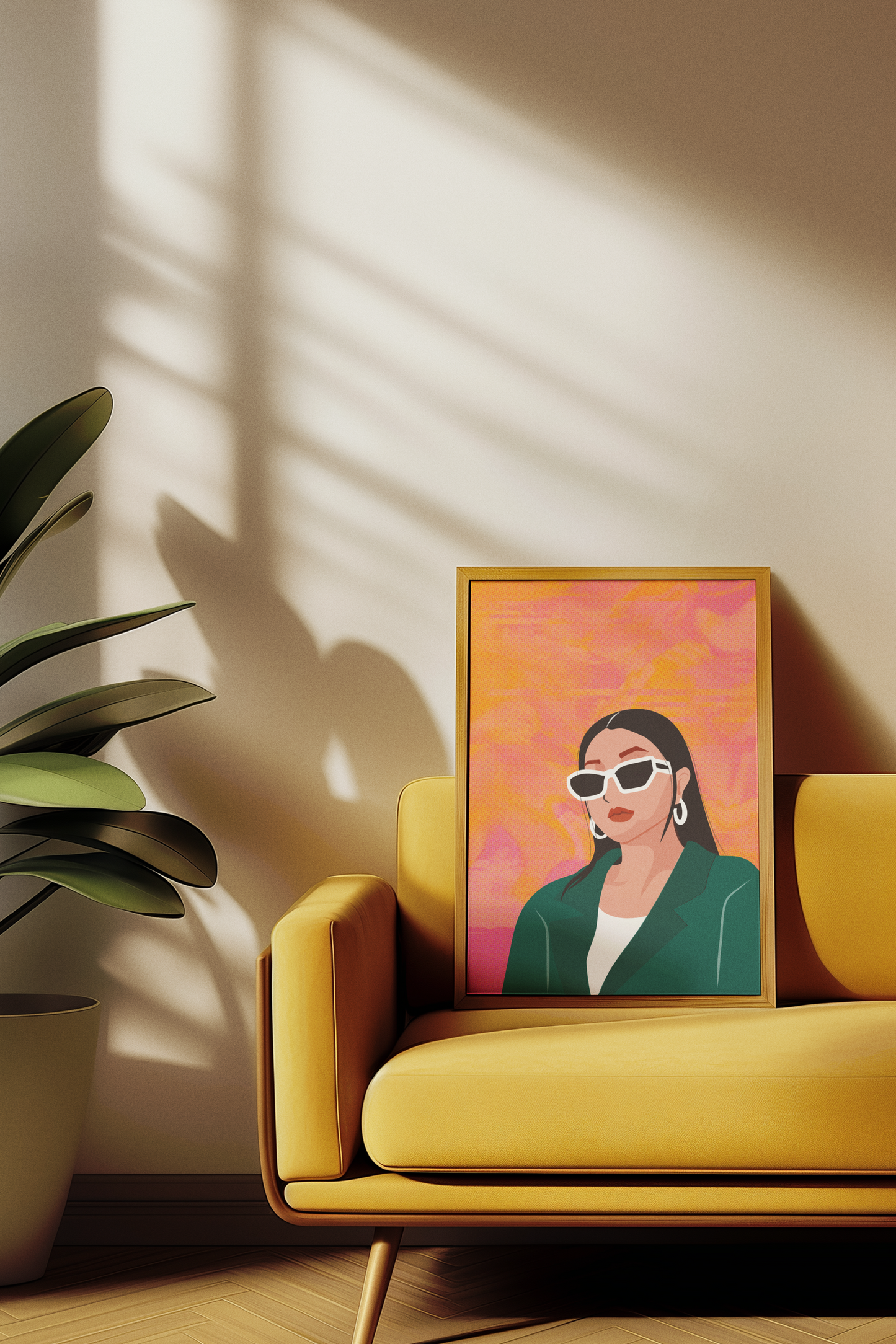 Chic Confidence - Modern Woman Portrait Print