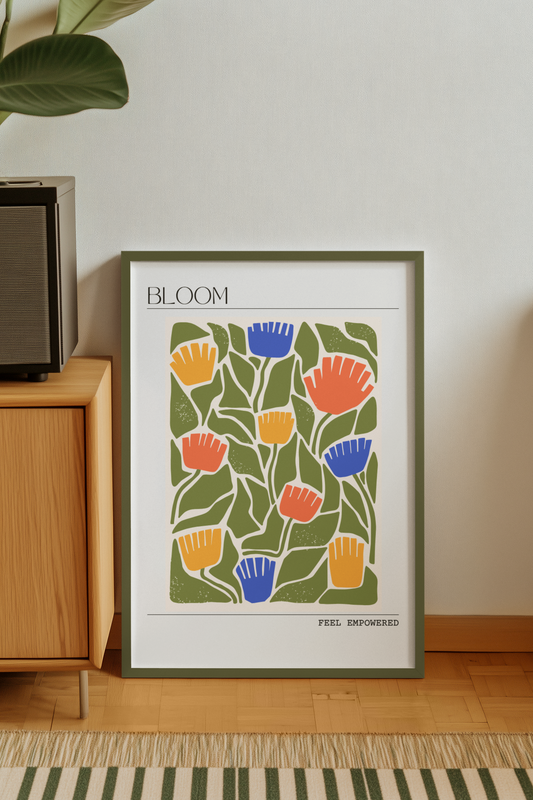 Personalised Empowerment Floral Art Print