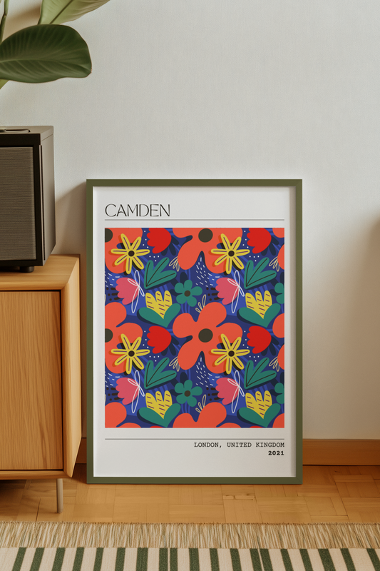 Personalised Floral Art Print