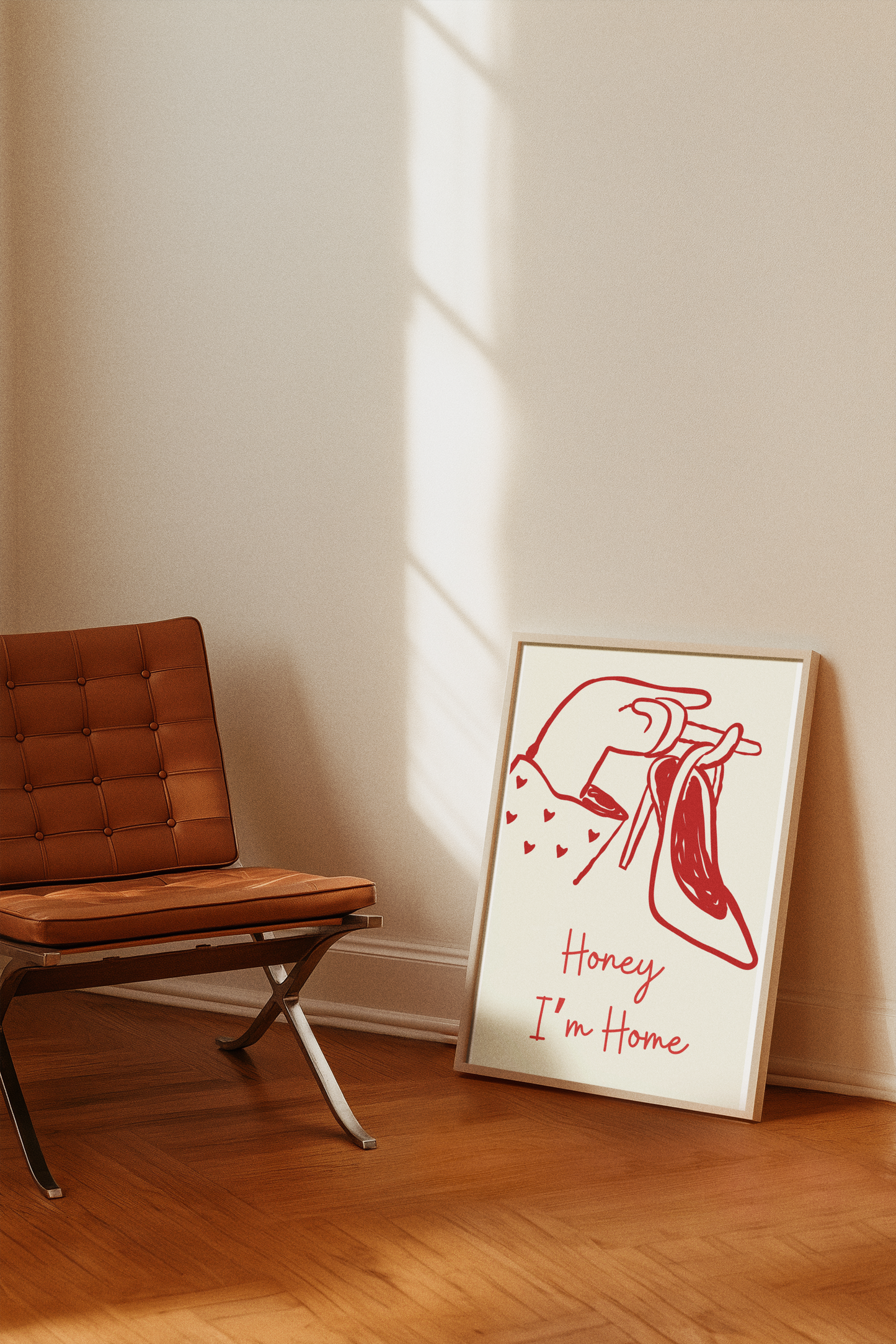 Honey I’m Home Sexy Retro Art Print
