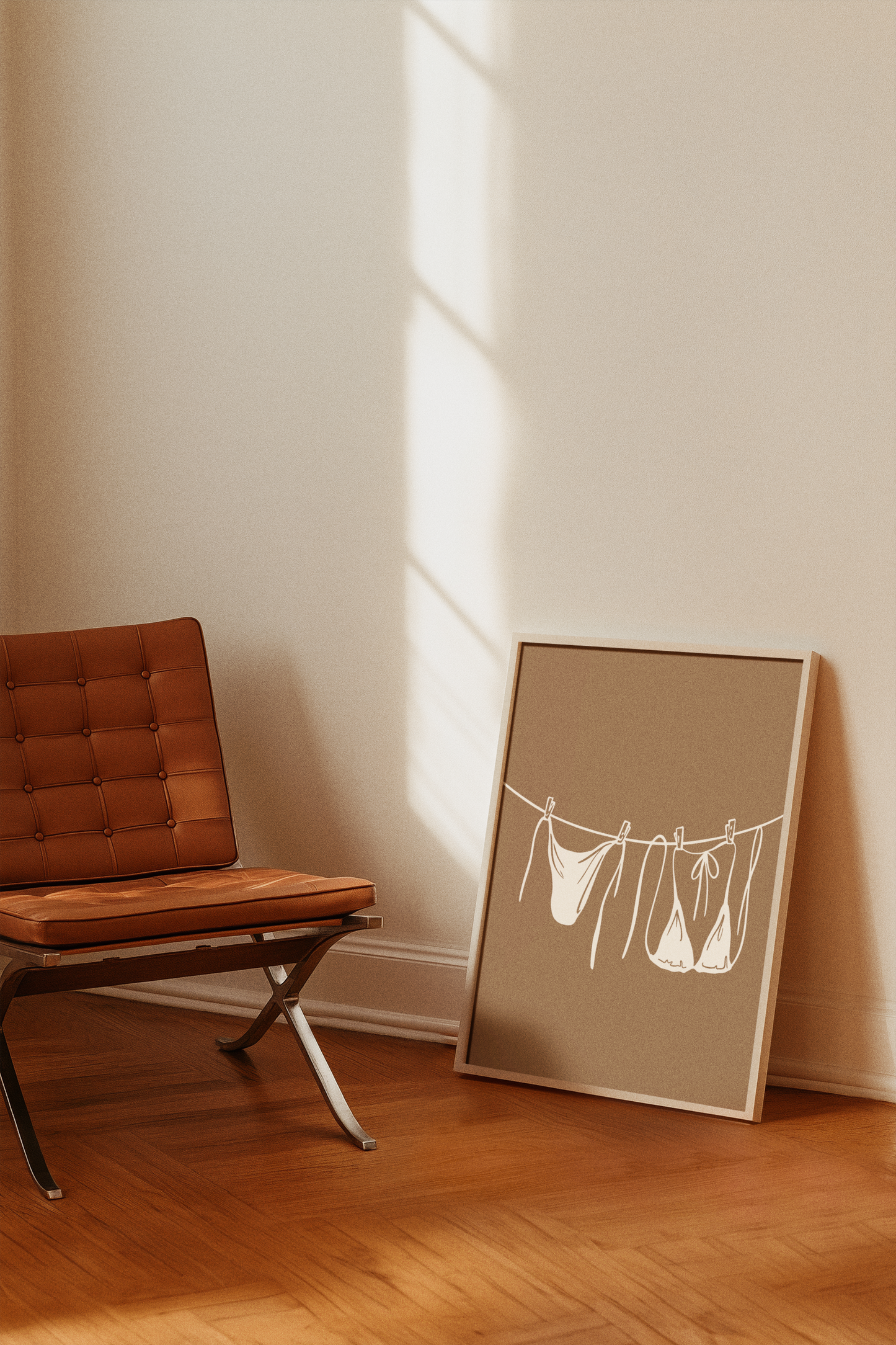 Minimalist Swimsuit Line Art Print | Summer Beach Wall Decor