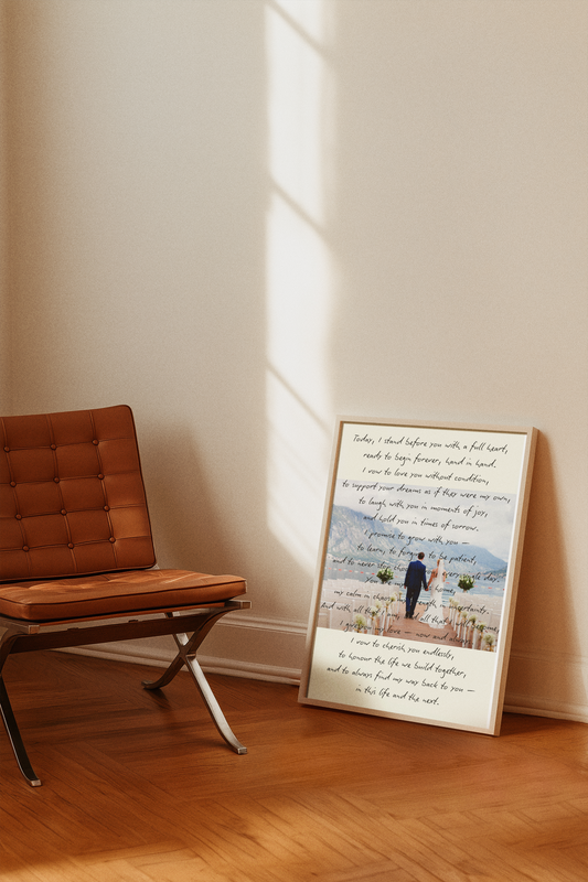 Our Vows - Wedding Anniversary Gift