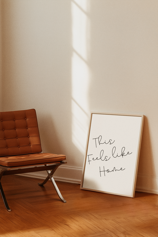 This Feels Like Home – Minimalist Wall Art Print