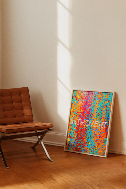 Colourful Abstract Introvert Art Print