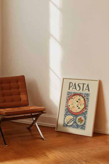 Paella & Pasta Kitchen Wall Art Set