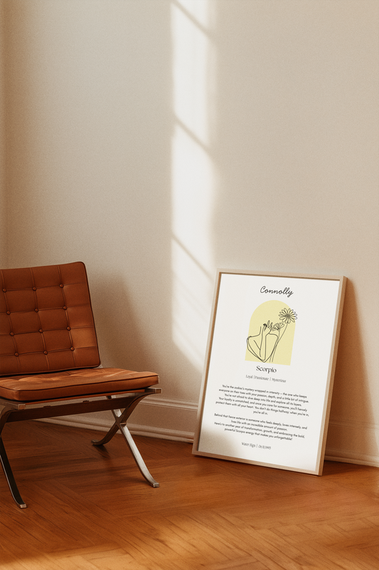 Personalised Scorpio Zodiac Print