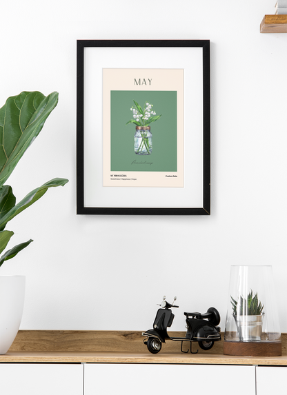 Personalised Birth Flower Print