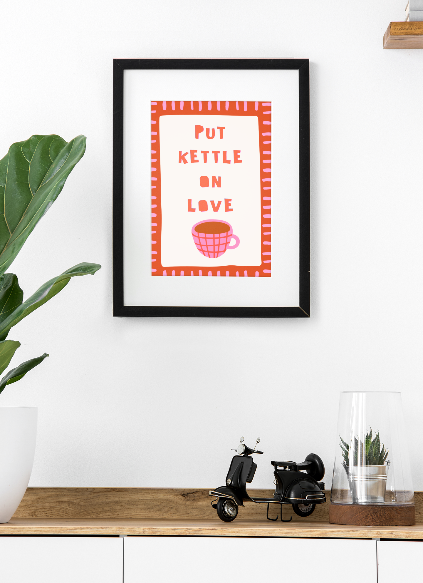 Put Kettle On Love Colourful Print ☕