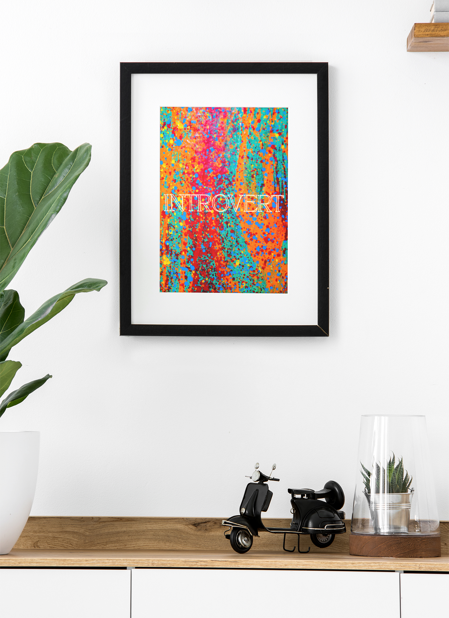 Colourful Abstract Introvert Art Print