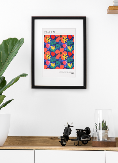 Personalised Floral Art Print