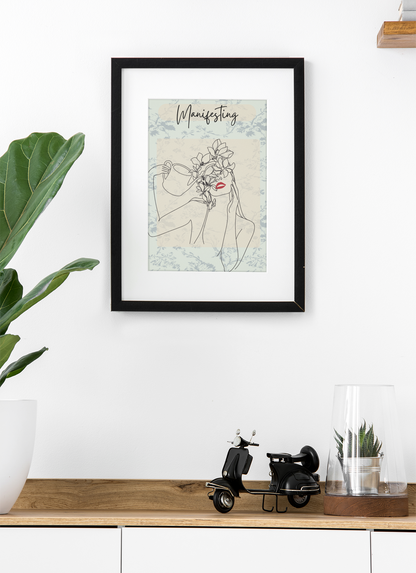Manifesting Line Art Print
