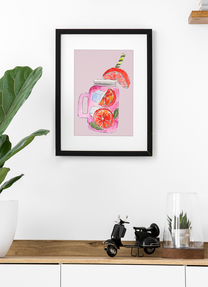 Vibrant Cocktail Art Prints | Drink Illustrations for Kitchen & Bar Decor