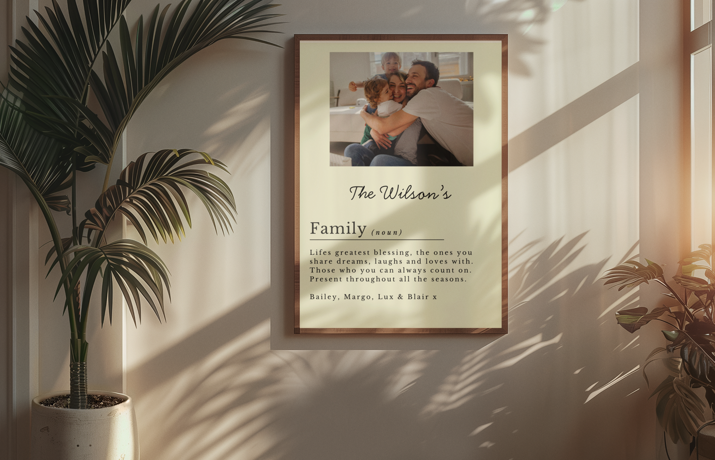 Personalized Family Photo Wall Art