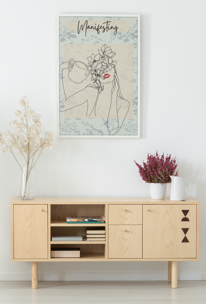 Manifesting Line Art Print