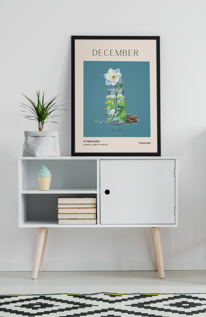 Personalised Birth Flower Print