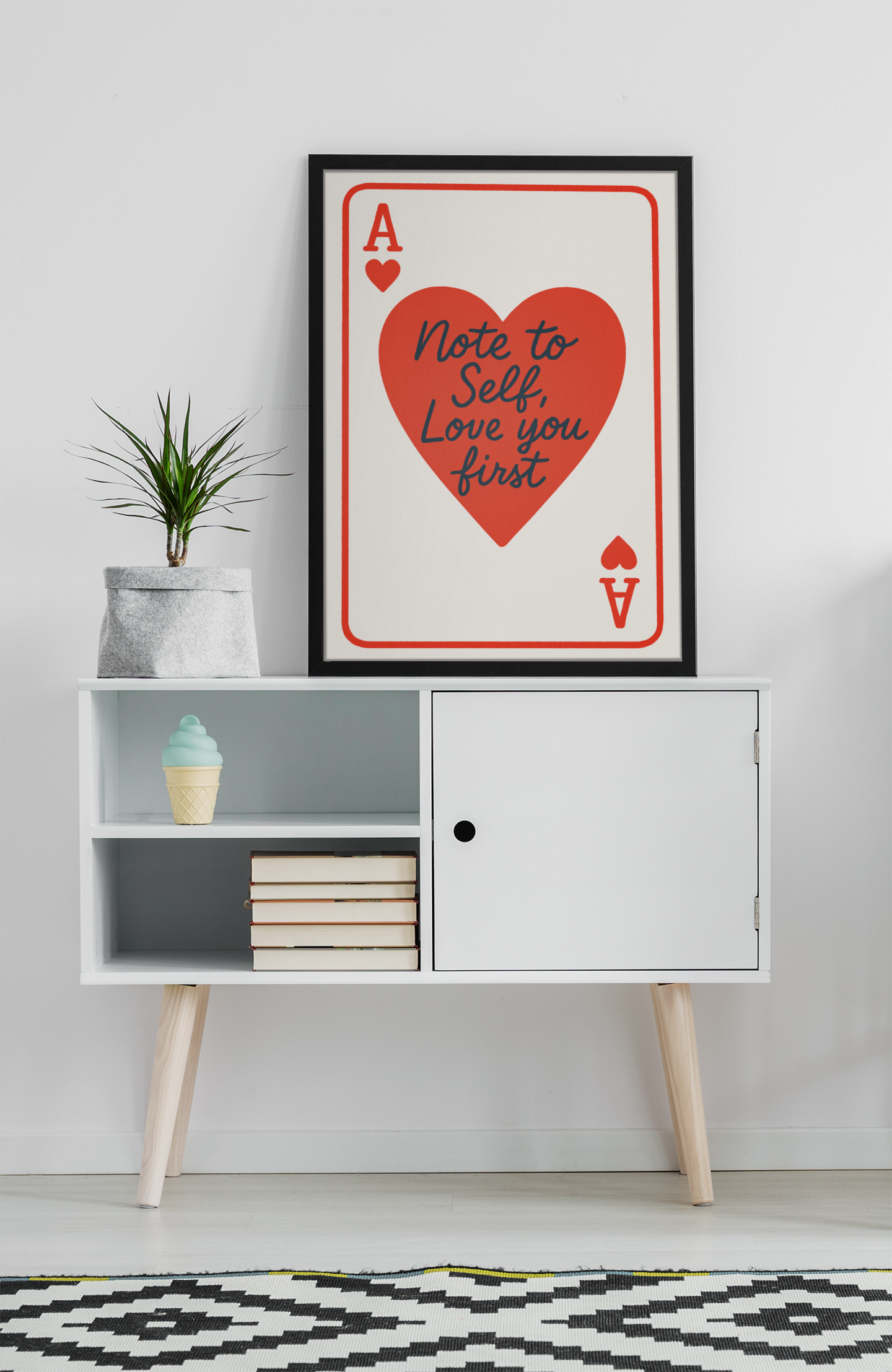 Note to Self – Love You First Art Print ❤️