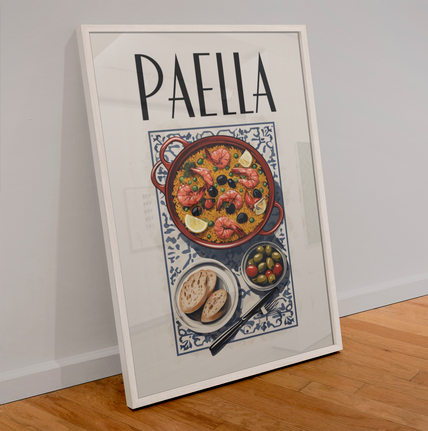 Paella & Pasta Kitchen Wall Art Set