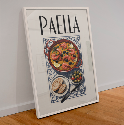 Paella & Pasta Kitchen Wall Art Set