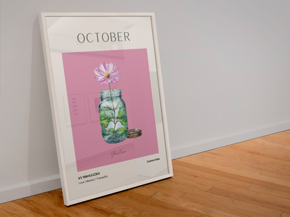 Personalised Birth Flower Print