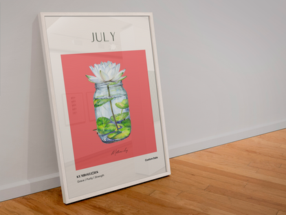 Personalised Birth Flower Print