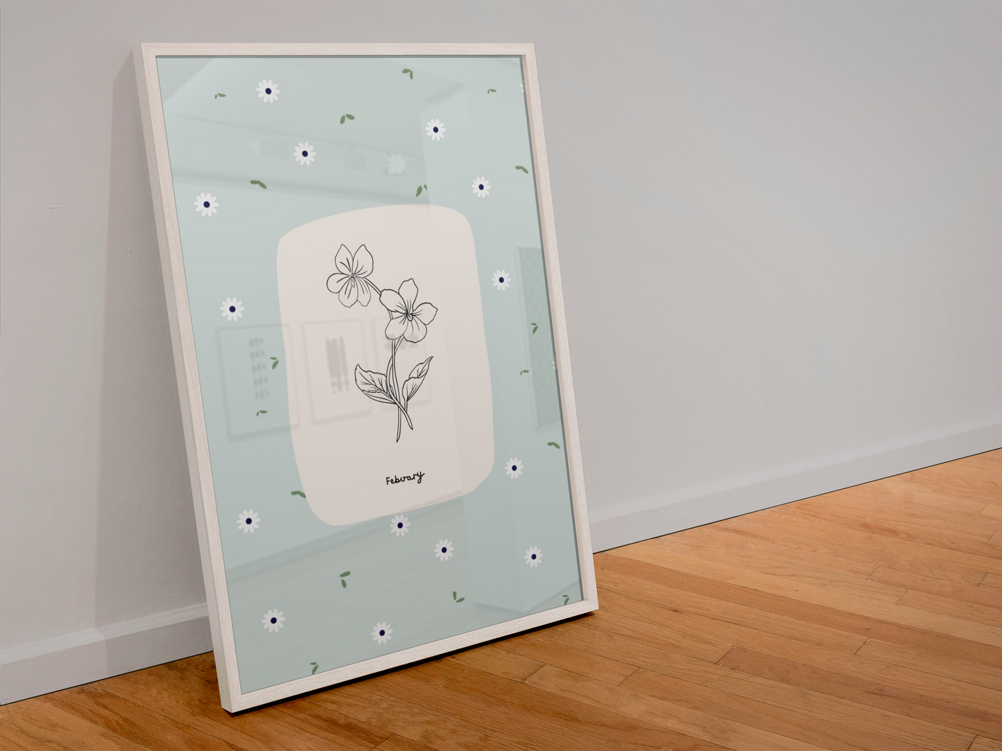Personalised Birth Month Flower Prints | Botanical Line Art
