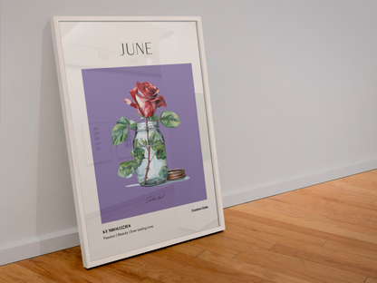 Personalised Birth Flower Print