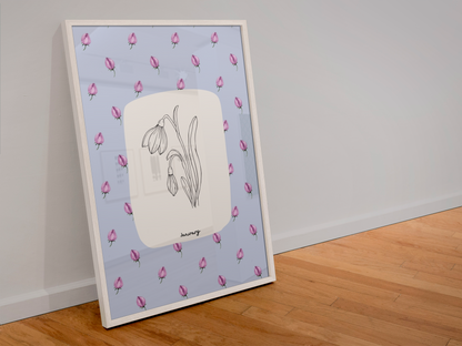 Personalised Birth Month Flower Prints | Botanical Line Art