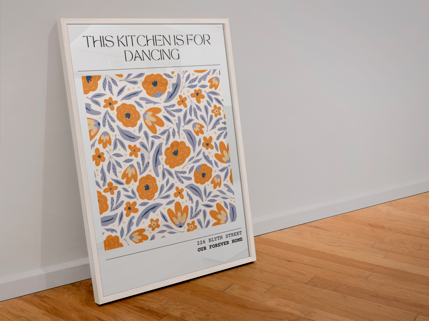 This Kitchen is for Dancing - Personalised Home Art Print