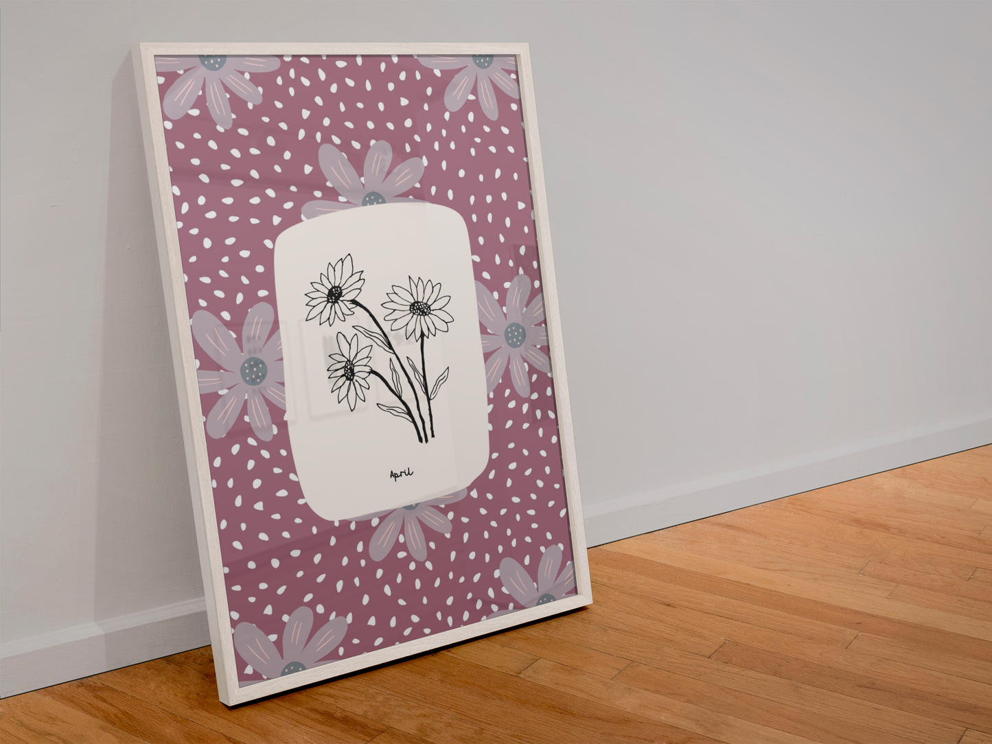 Personalised Birth Month Flower Prints | Botanical Line Art