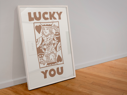 King & Queen Card Print