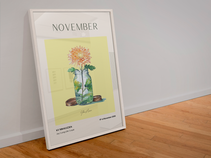Personalised Birth Flower Print
