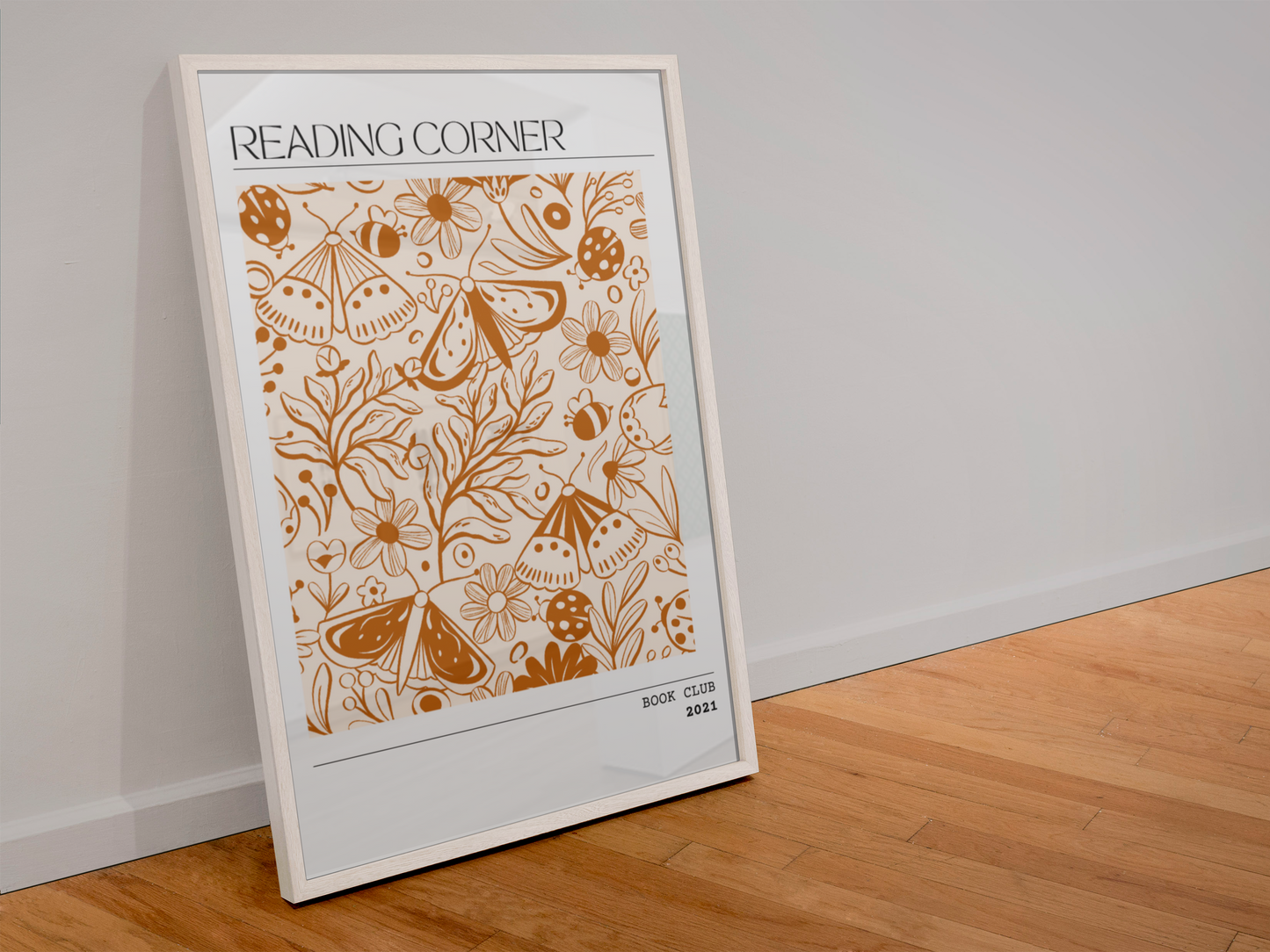 Reading Corner Dreams - Personalised Botanical & Literary Art Print