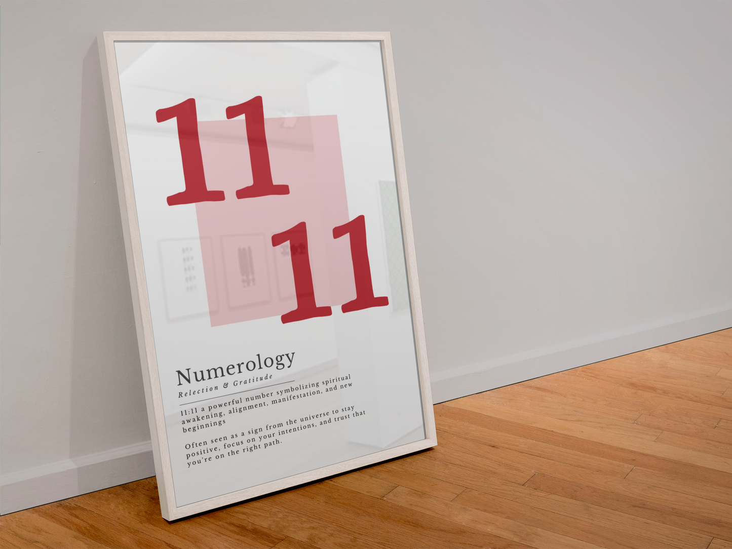 11:11 Numerology Angel Print