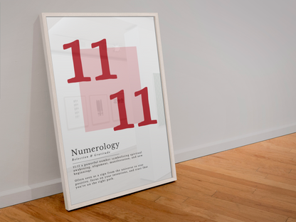 11:11 Numerology Angel Print
