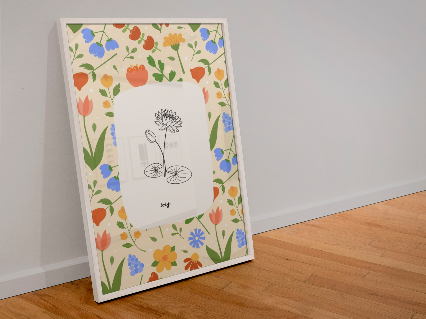 Personalised Birth Month Flower Prints | Botanical Line Art
