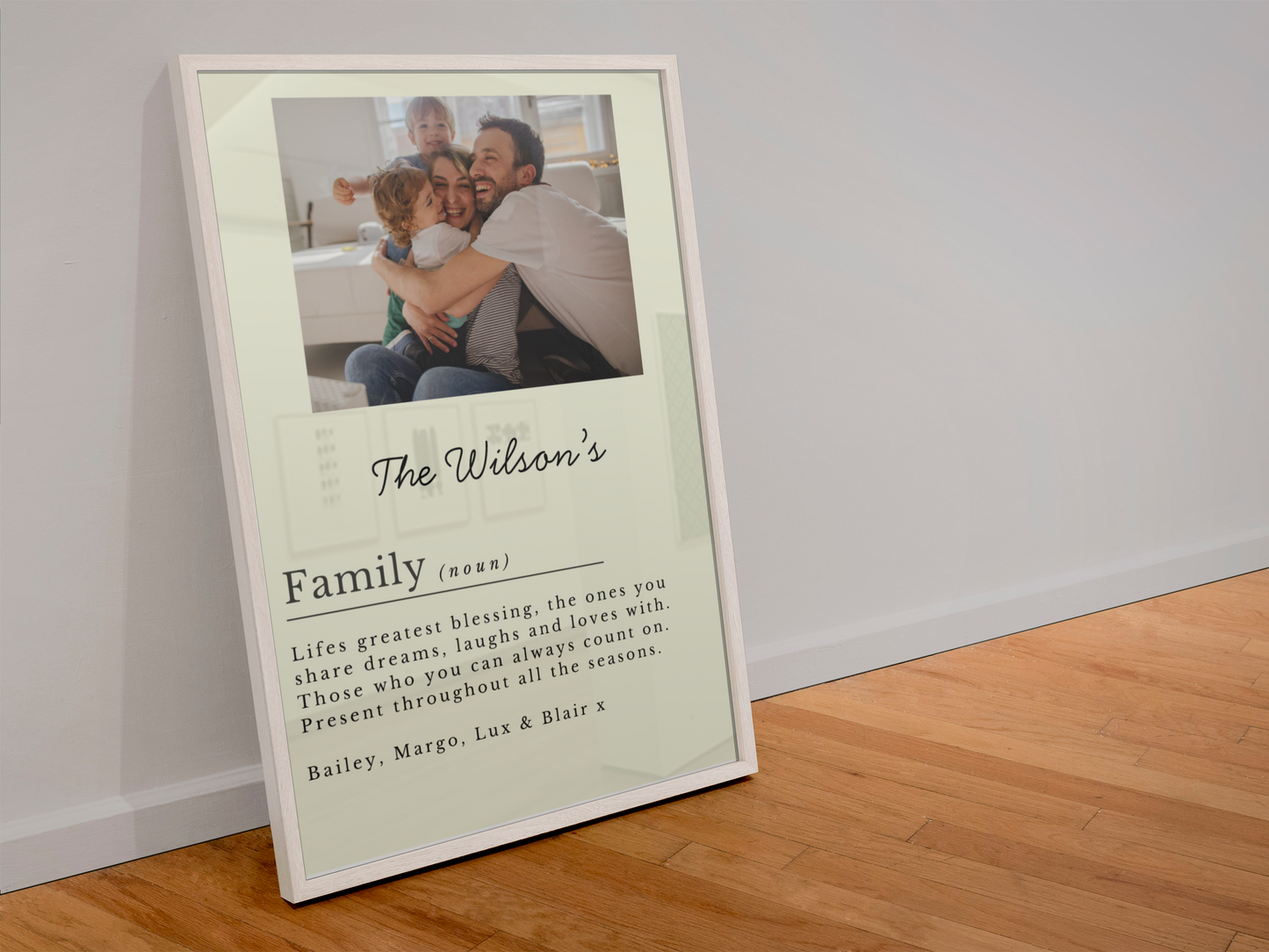 Personalized Family Photo Wall Art