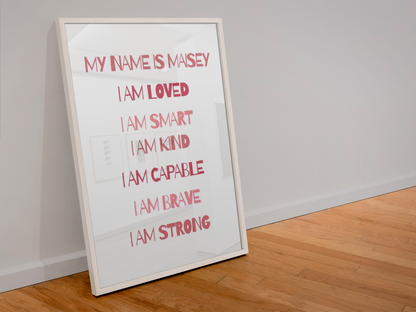 Personalised Children’s Words of Affirmation