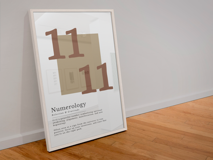 11:11 Numerology Angel Print