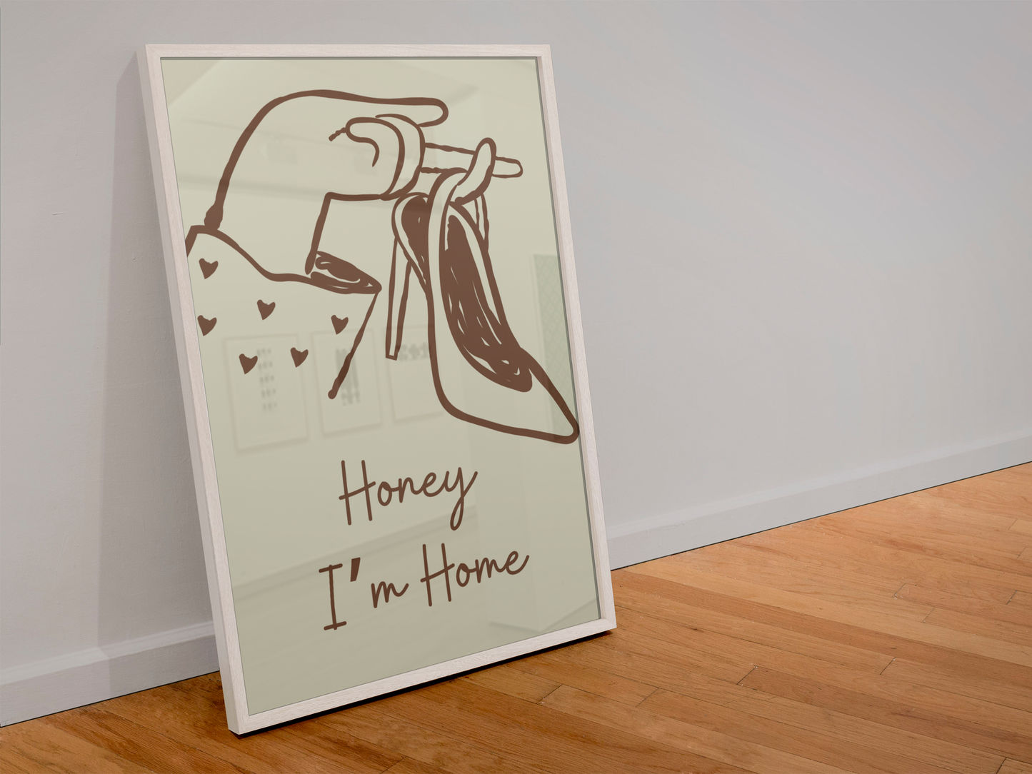 Honey I’m Home Sexy Retro Art Print