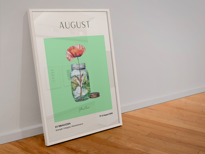 Personalised Birth Flower Print