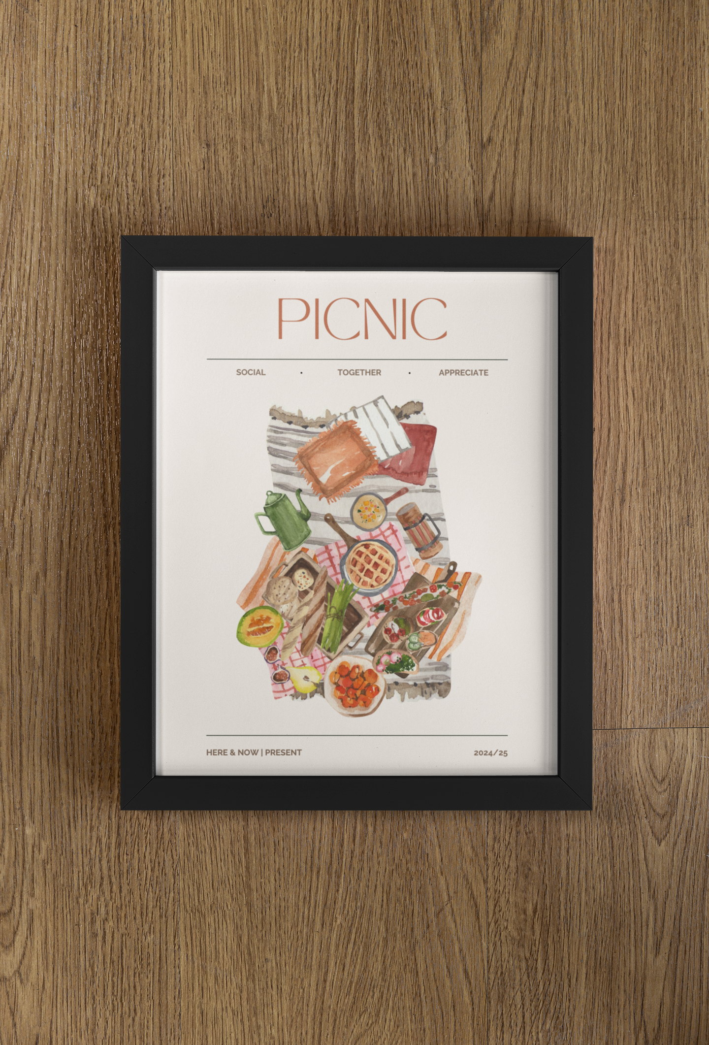 Picnic Food Illustration Print