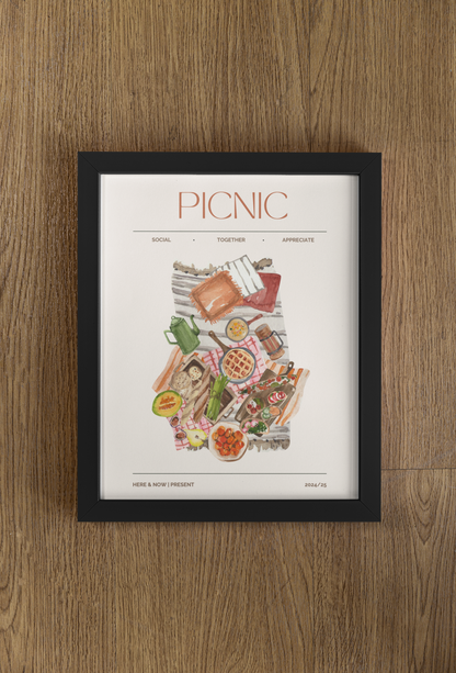 Picnic Food Illustration Print