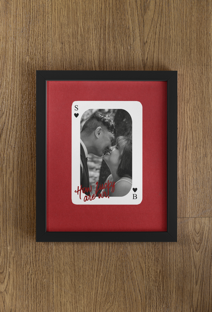 Personalised Playing Card Photo Print ♥️