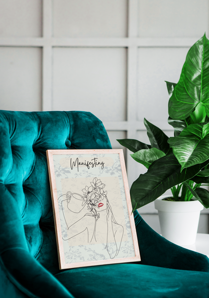 Manifesting Line Art Print